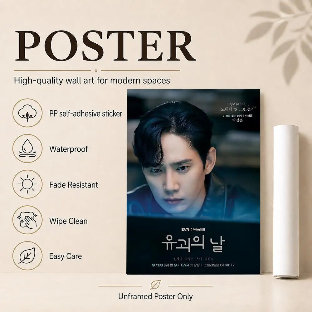 The Kidnapping Day Korean drama poster for modern wall decor, HSF Marketplace K-culture merch