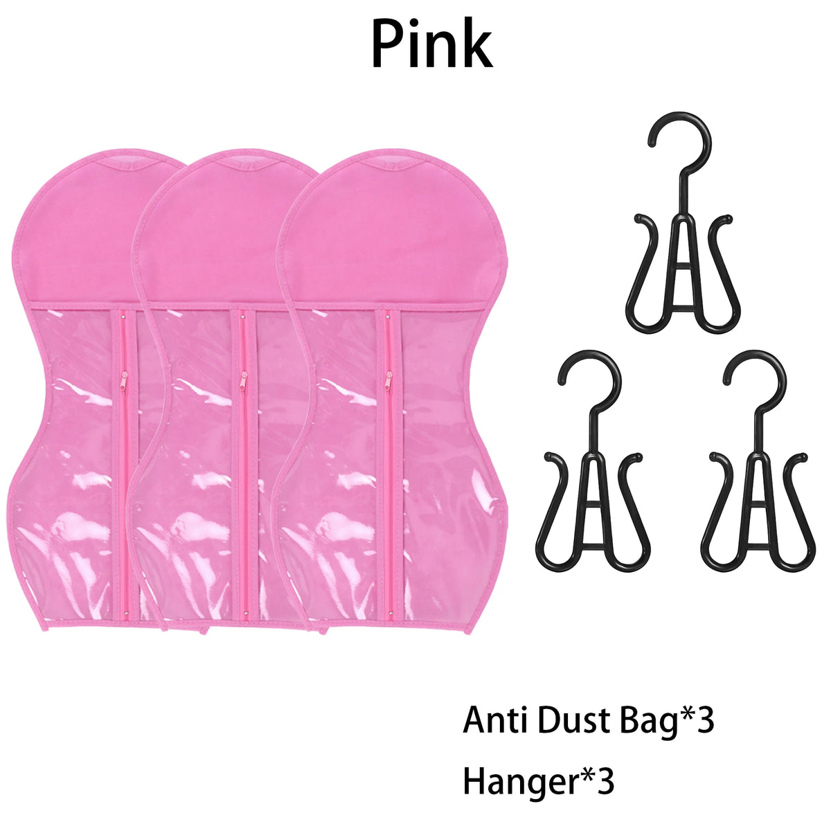 Wig Storage Portable Wig Bags Storage With Hanger Hair Extension Holder For Styling Wig Storage Bags Wig For Home & Travel