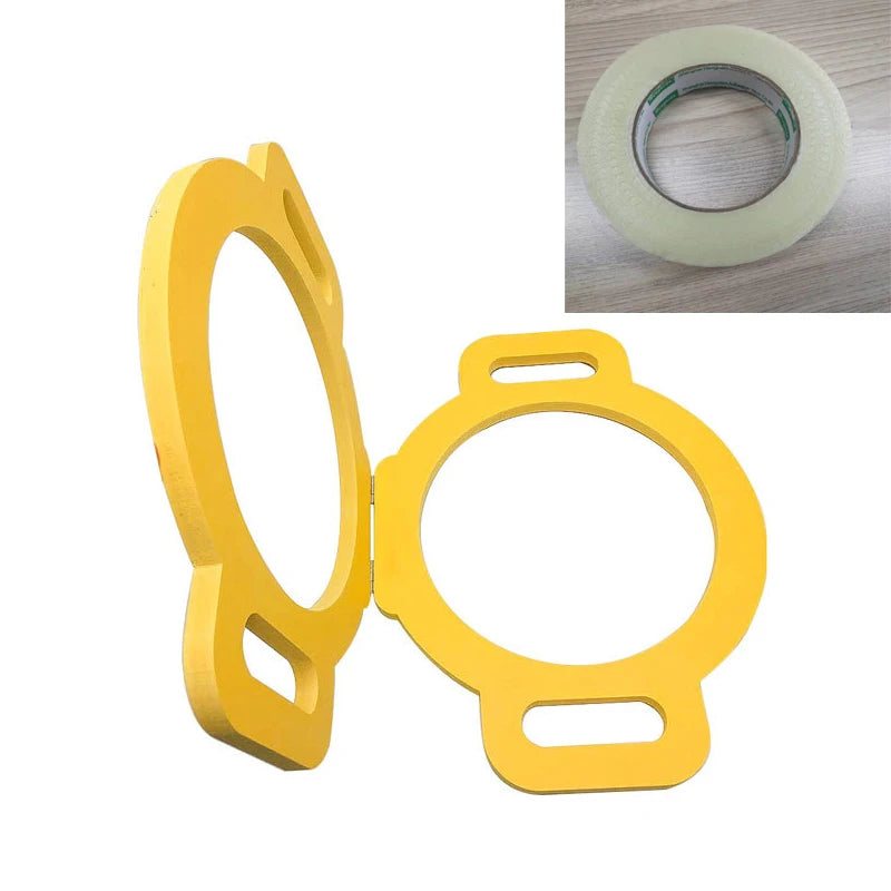 Acrylic Head Template for Making Specific Topper and Toupee Wig Cap for Hair Guide Head Model for Hairpiece with Tape