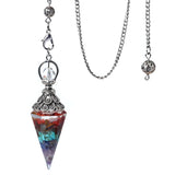 Natural stone pendulum pendant for jewelry making and energy by HSF Marketplace