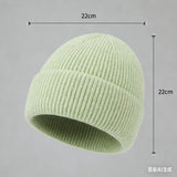 Warm knitted melon hat winter beanie for women and men in a cozy knit design