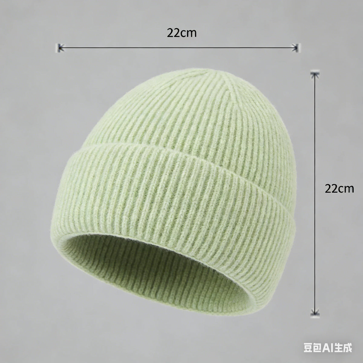 Warm knitted melon hat winter beanie for women and men in a cozy knit design