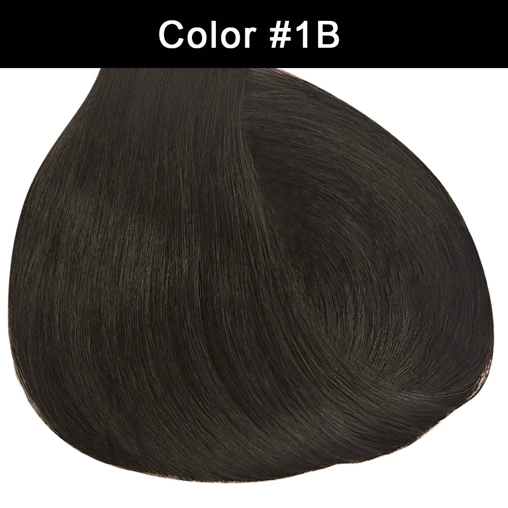 HSF Marketplace clip-in Brazilian human hair extensions, straight natural #4/27 highlight, 16-26 inches