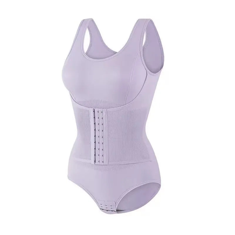 Women’s high waist tummy control full body shaper with hooks and adjustable fit, plus size body slimmer girdle