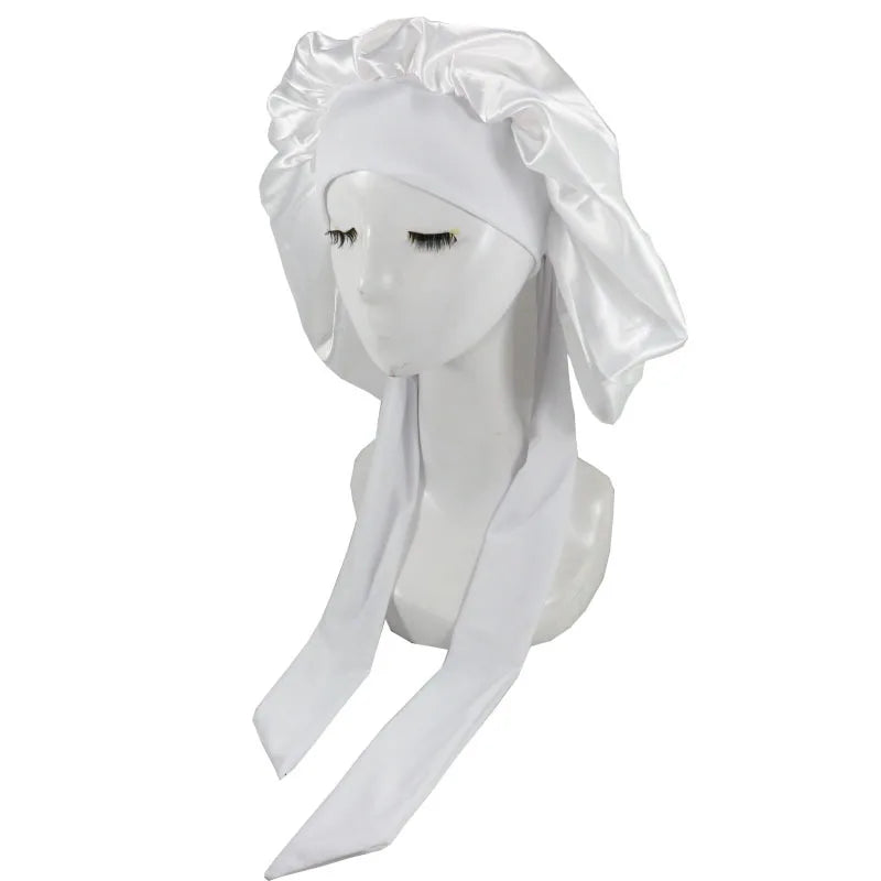 Satin sleeping cap for women, HSF Marketplace hair care bonnet nightcap in smooth satin fabric