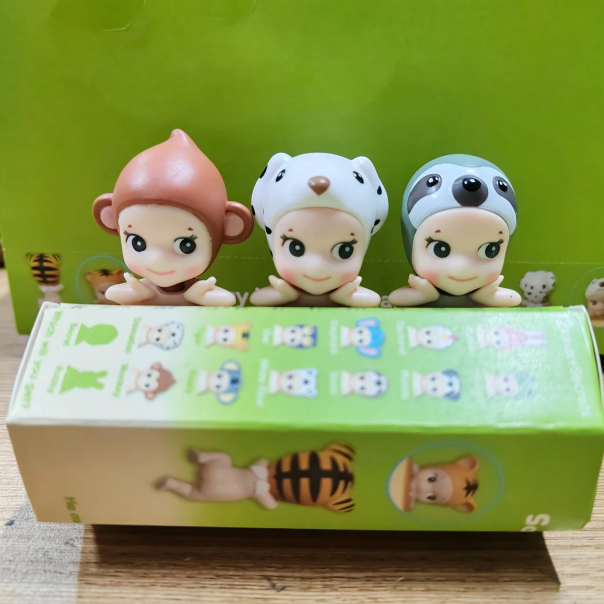 Cute animal series anime figure blind box, 8cm collectible car ornament and phone decoration plush figure
