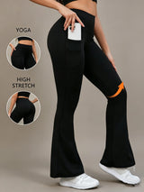 Women's high-waist booty-lifting flare leggings in a sleek, sculpting design by HSF Marketplace