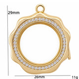 Rhinestone heart glass memory ashes pendant for jewelry making by HSF Marketplace