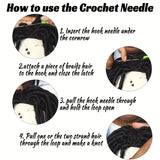Breathable braided crochet wig cap for synthetic wigs by HSF Marketplace