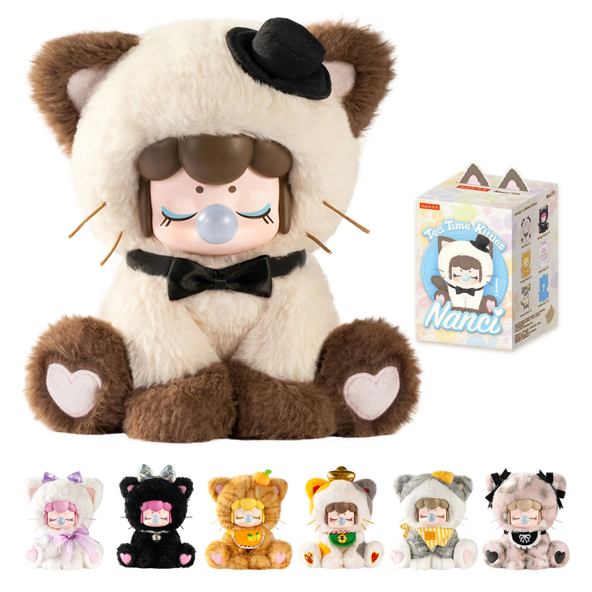 Rolife Nanci's Tea Time Kitties plush blind box collectible action figure toy by HSF Marketplace