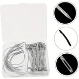 25PCS Wig Making Supply Kit Unisex Adult Stretchable Mesh Caps with Weaving Thread Needles Comb Clips Adjustable Bands