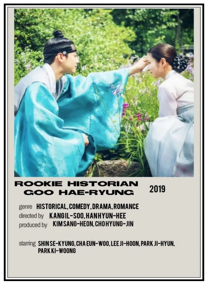 Rookie Academian Goo Hae-ryung canvas poster featuring Korean drama artwork for home decor