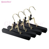 GlamorDove 4PCS Wooden Hair Extension Hanger – Double Side Weft Holder for Hair Extensions, Wig and Hairpiece Storage Organizer
