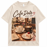 Vintage Korean aesthetic graphic T-shirt for men and women, K-culture merch design by HSF Marketplace