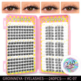Natural eyelash clusters, 320-piece volume mixed tray false lashes by HSF Marketplace