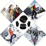 Winter warm gloves, scarf and hat set for men and women by HSF Marketplace