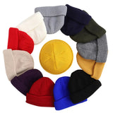 Unisex knitted beanie hat for women, warm winter ribbed design by HSF Marketplace