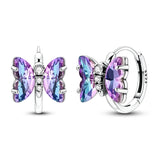 Hypoallergenic CZ zircon hoop earrings in 925 sterling silver by HSF Marketplace