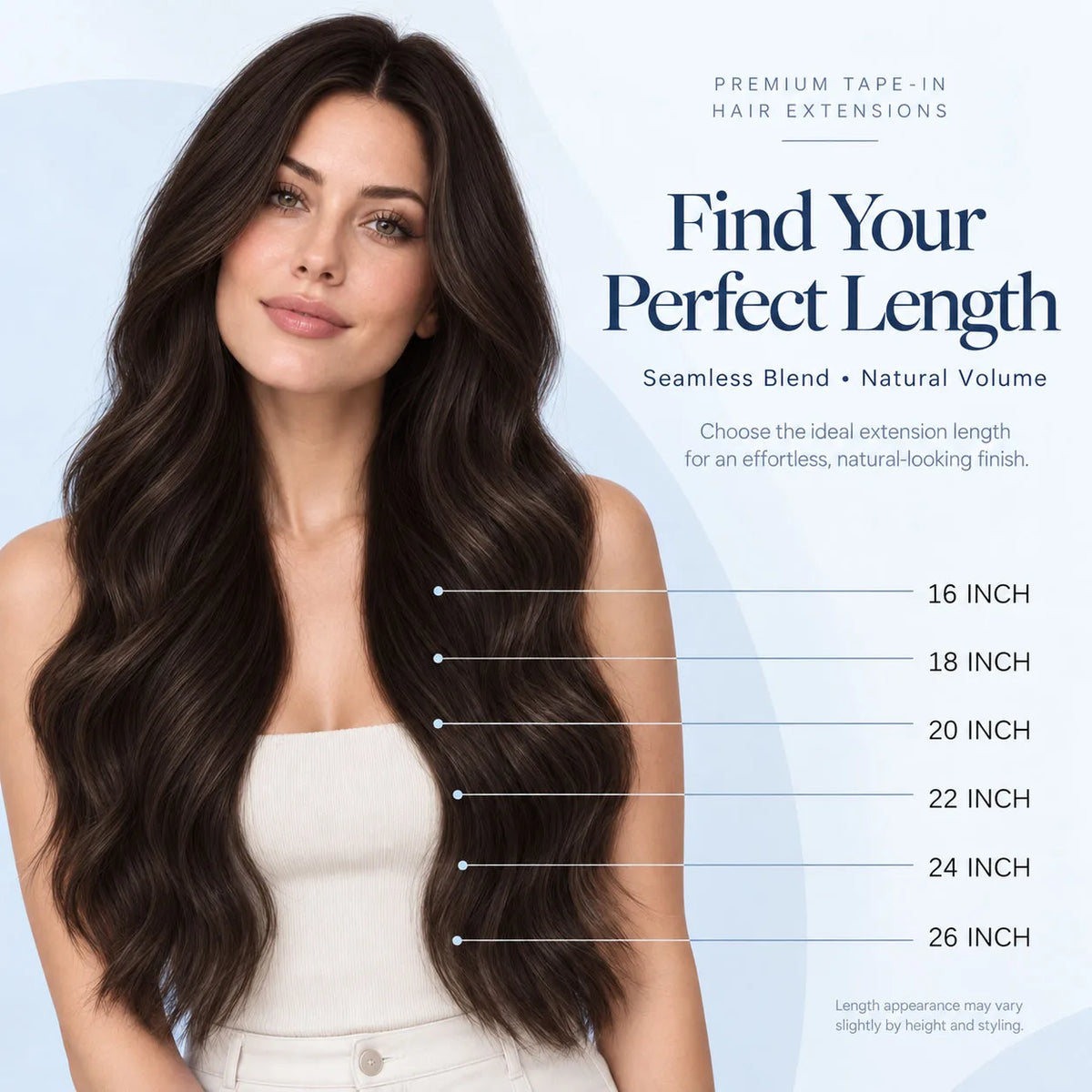 Dark chocolate brown HSF Marketplace clip-in human hair extensions, straight Remy hair set for fuller ends