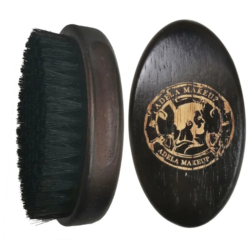 Hair Brush Boar Bristle For Men's Beard Brush Portable Shaving Comb Massage Hair Cleaning Brush for Facial Cleaning Styling Tool