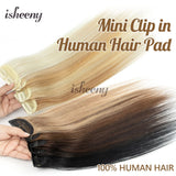Invisible clip-in real human hair extensions, 5-piece pack with mini clips, Remy hair, 12–18 inch, HSF Marketplace