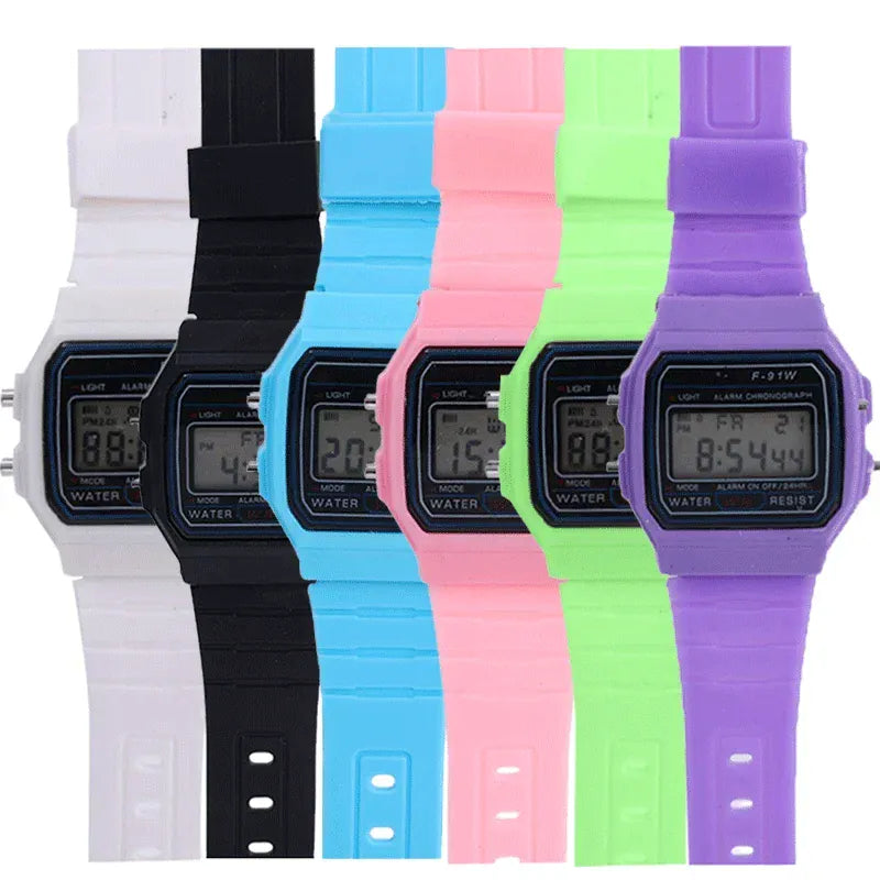 F91W Digital Watches for Men Women LED Electronic Wristwatch Waterproof Sports Military Watch Female Clock Relojes Digitales