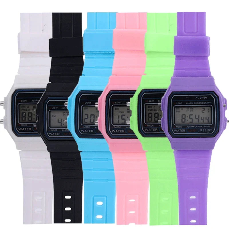 F91W Digital Watches for Men Women LED Electronic Wristwatch Waterproof Sports Military Watch Female Clock Relojes Digitales