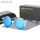Round polarized sunglasses for women with UV protection, stylish Catmore eyewear by HSF Marketplace.