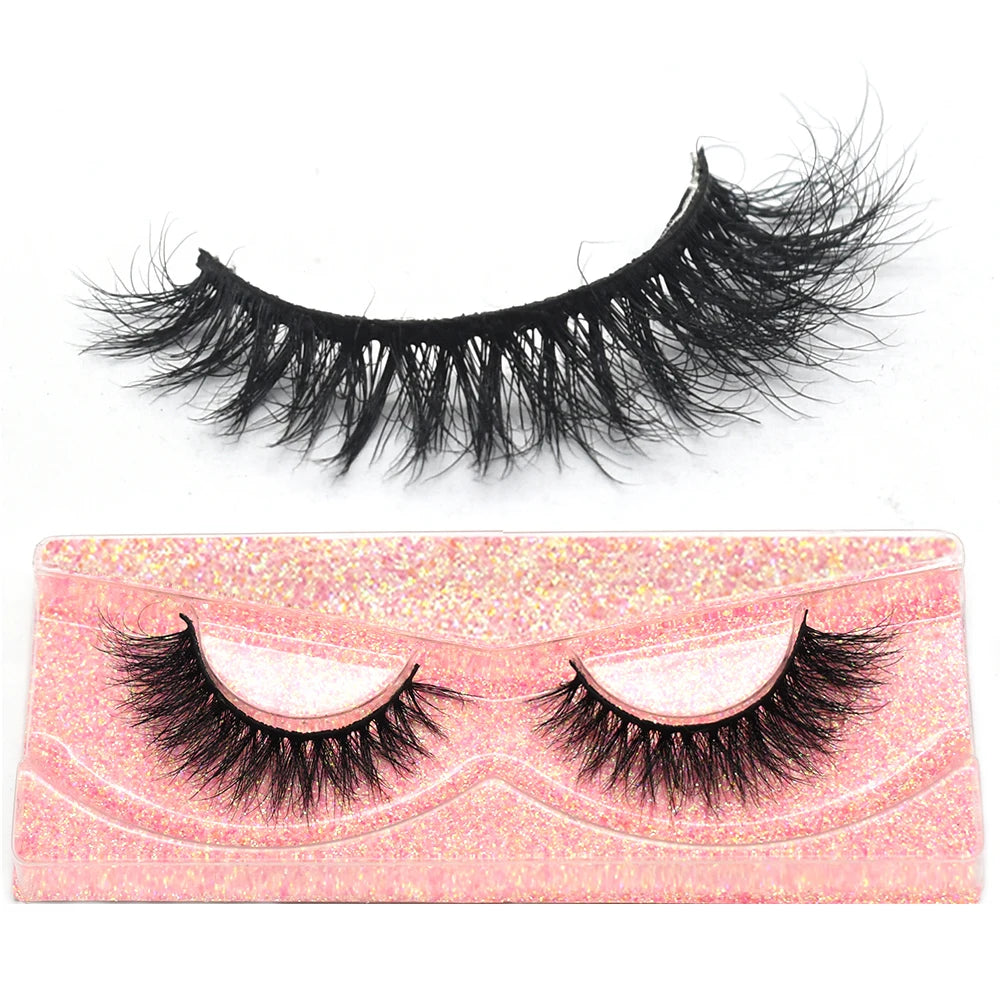 3D Real Mink Eyelashes by HSF Marketplace, fluffy wispy short clusters false eyelashes