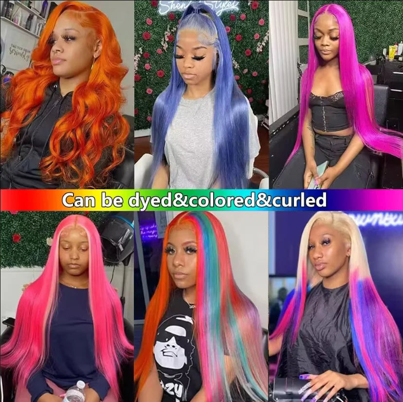 13x6 Deep Part 613# Blonde Straight Lace Frontal Wig Brazilian Straight Human Hair 13x4 Transparent Lace Front Wig for Women