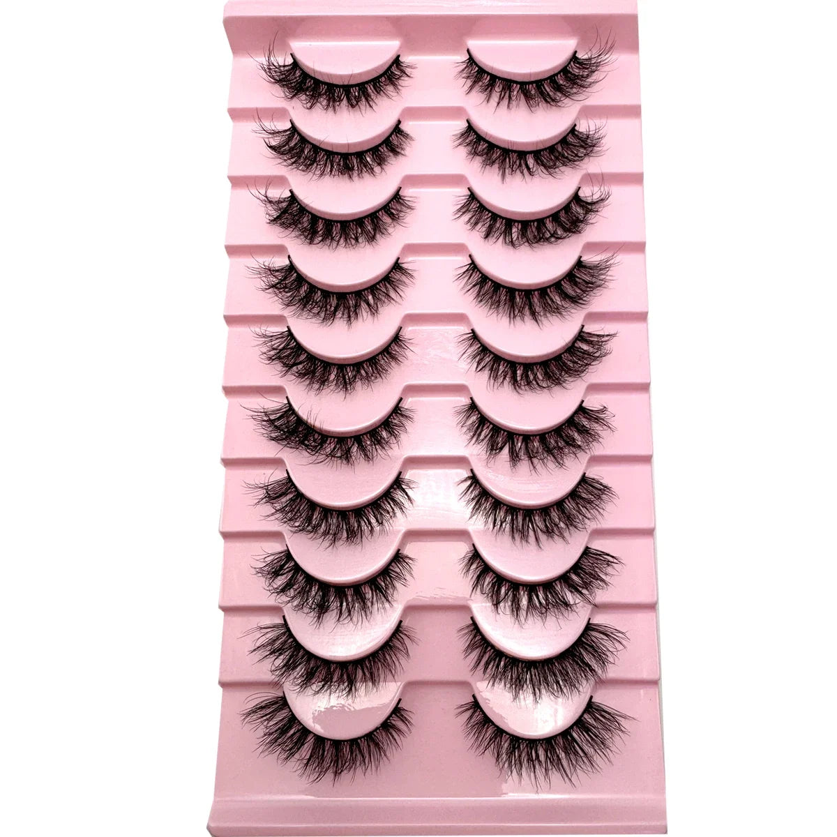 3D faux mink hair false eyelashes, 10 pairs of fluffy lashes by HSF Marketplace