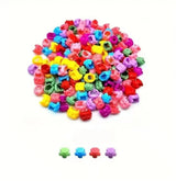 50-piece colorful plastic hair beads and claw clips for braids by HSF Marketplace
