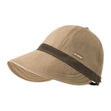 Women's HSF Marketplace summer sunhat with large brim, adjustable visor, and UV protection for beach travel