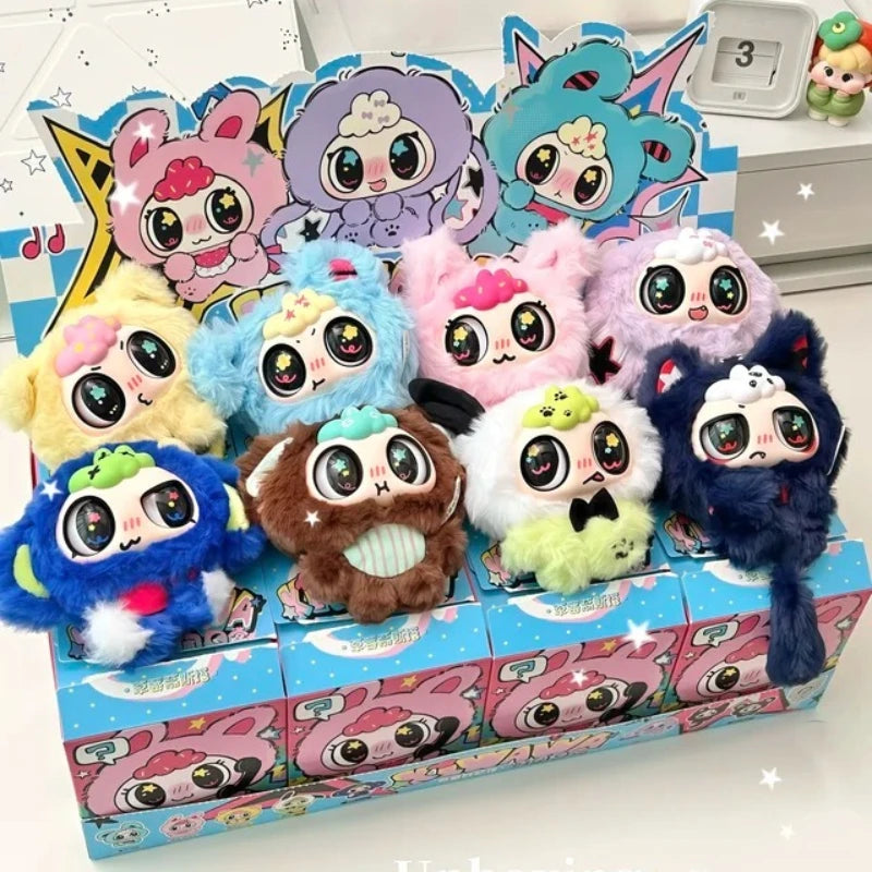 KIWAWA noisy everyday cute plush pendant doll mystery box anime figure keychain decor