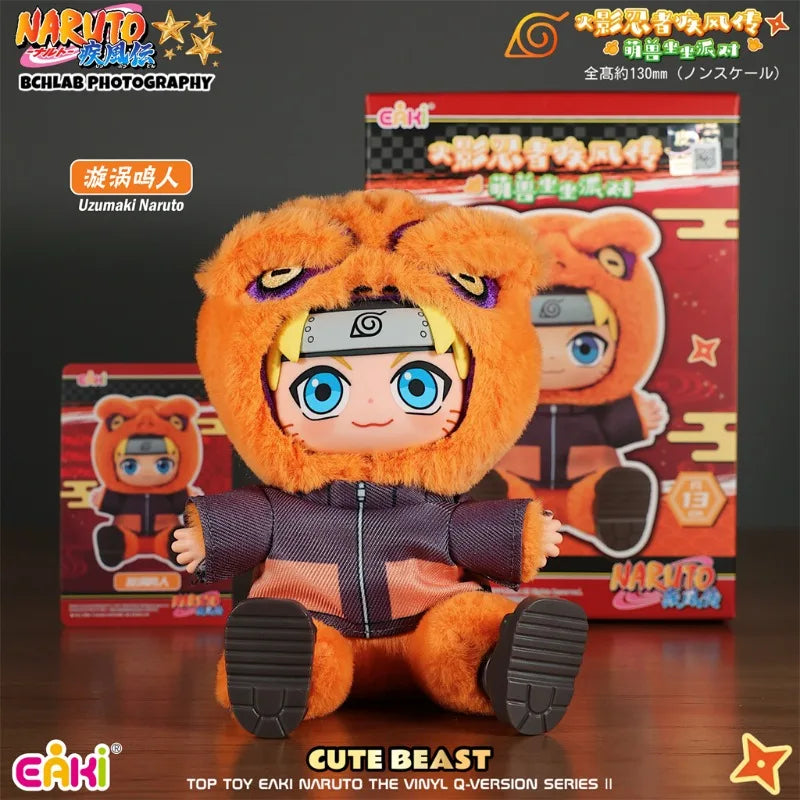 TOPTOY EAKI Naruto sit-in party blind box figure featuring Jiraiya, Orochimaru, and Tsunade miniature characters