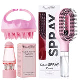 3Pcs Hair Care Set Spray Hair Comb Scalp Massager Shampoo Brush Hair Oil Applicator Bottle Scalp Massage Serum Apply Tool for Hair Growth Salon Styling