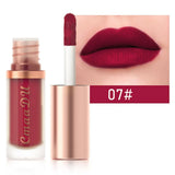 Waterproof matte velvet lip glaze in a cosmetic tube, moisturizing long-lasting non-stick cup lipstick lip gloss