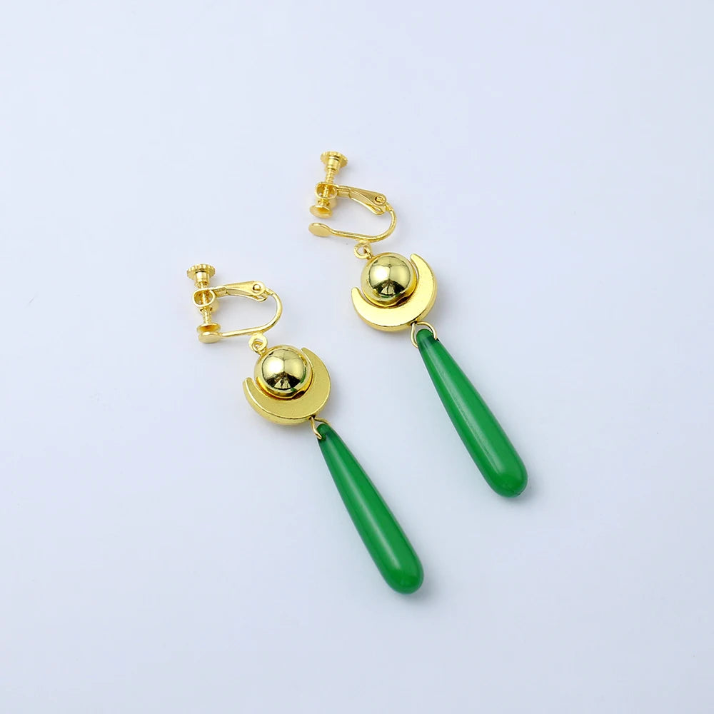 Anime Apothecary Diary Women Maomao Cosplay Earrrings Green Pendant Ear Studs Accessories Props For Women Girls Gifts Jewelry