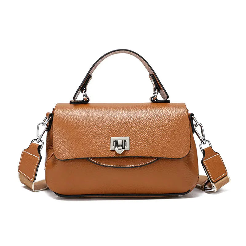 Luxury genuine leather women's crossbody bag in a classic handbag design, HSF Marketplace brand