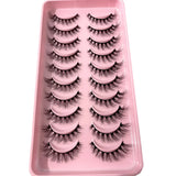 3D faux mink hair false eyelashes, 10 pairs of fluffy lashes by HSF Marketplace
