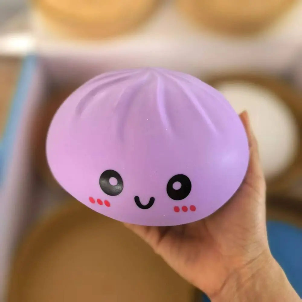 15cm Jumbo Dumpling Squishy With Steamer Realistic Bun Squishy Big Bun Cute Soft Pinch Sensory Fidget Ball Student Prize