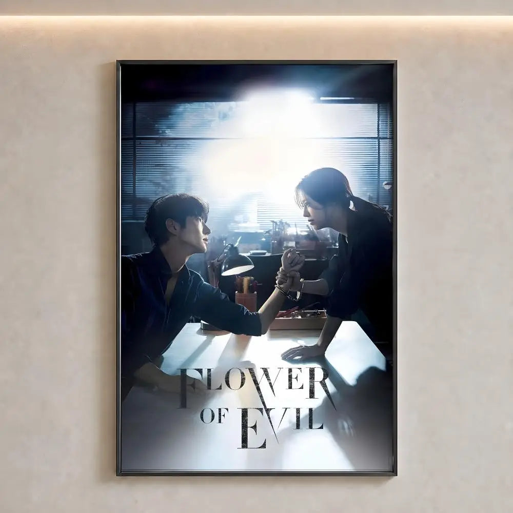 Flower of Evil Korean thriller poster wall decor, K-Culture merch by HSF Marketplace