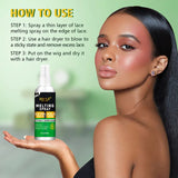HSF Marketplace GOIPLE lace wig install and removal kit with melting spray, adhesive remover, edge control wax brush, elastic band, and hair caps
