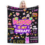 K-Drama inspired plush blanket by HSF Marketplace, featuring a cozy Korean drama-themed design