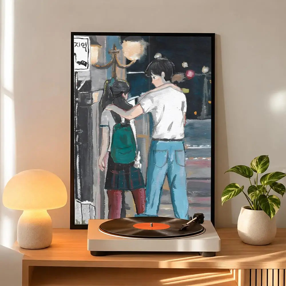 Korean romance drama series art poster for home decor, K-culture merchandise by HSF Marketplace