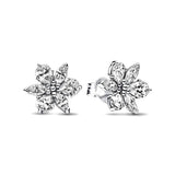 925 silver butterfly square heart-shaped earrings, delicate European women’s jewelry gift design