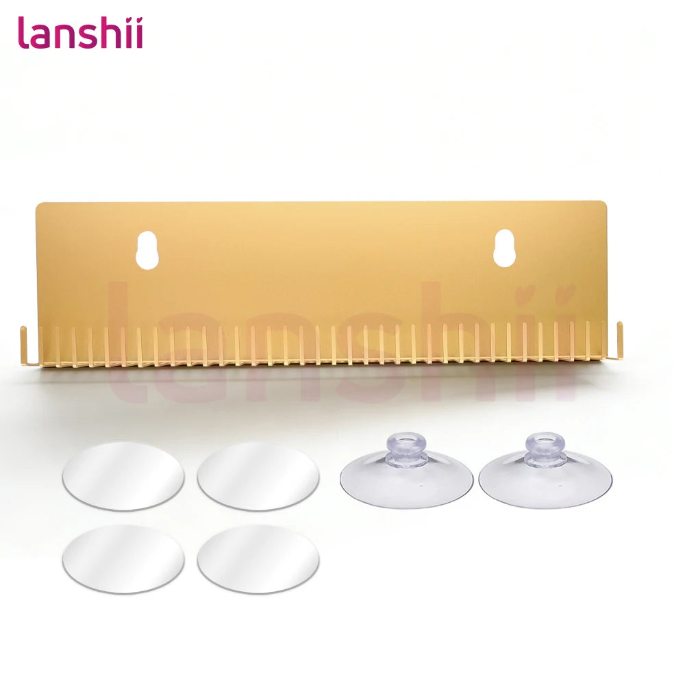 Lanshii Hair Extension Stand, Stainless Steel Holder for Wigs & Extensions, Salon Storage & Styling Organizer