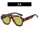 Women's vintage oval shape sunglasses by HSF Marketplace for stylish outdoor eyewear