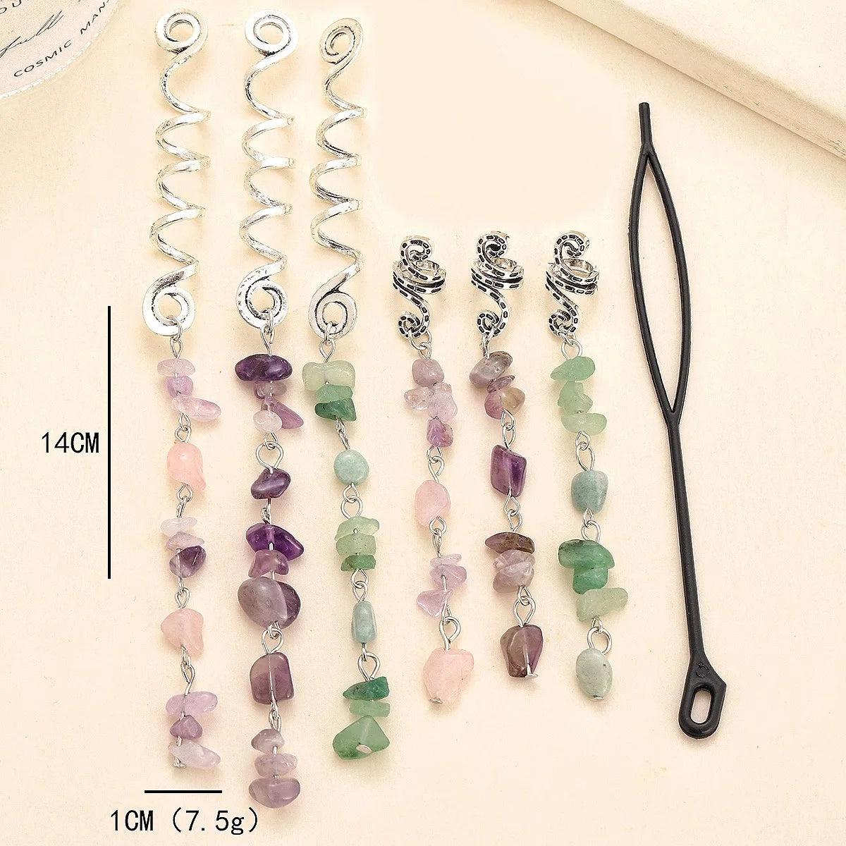 New DIY alloy braid spring pendant hair buckle hair ring pendant accessory fashionable and best-selling hair accessory