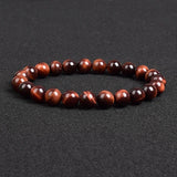 Genuine Natural Stone Bracelet Apatite Lapis Lazuli Agate Crystal Tiger Eye High Quality Gem Beads Bracelet Homme Jewelry Bangle